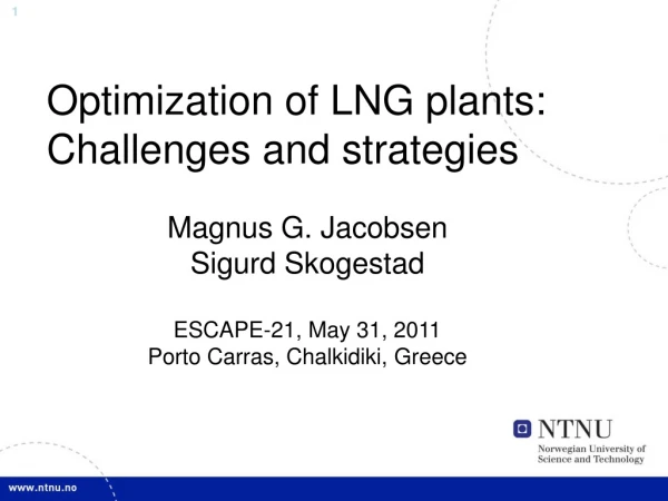 Optimization of LNG plants: Challenges and strategies