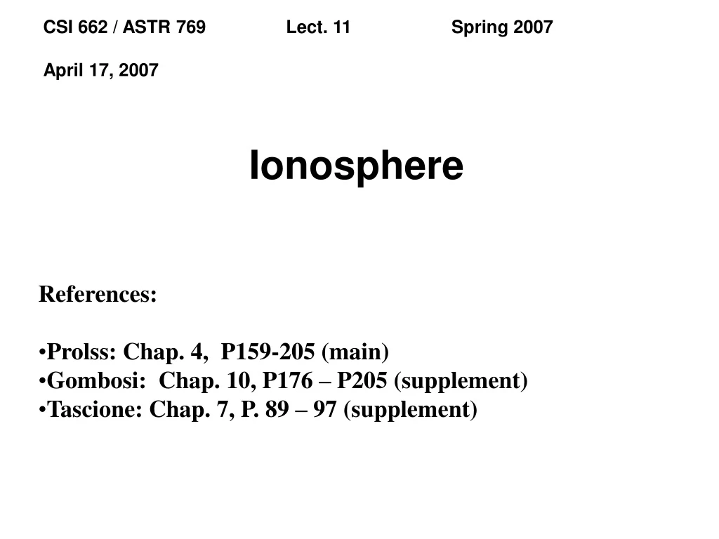 ionosphere