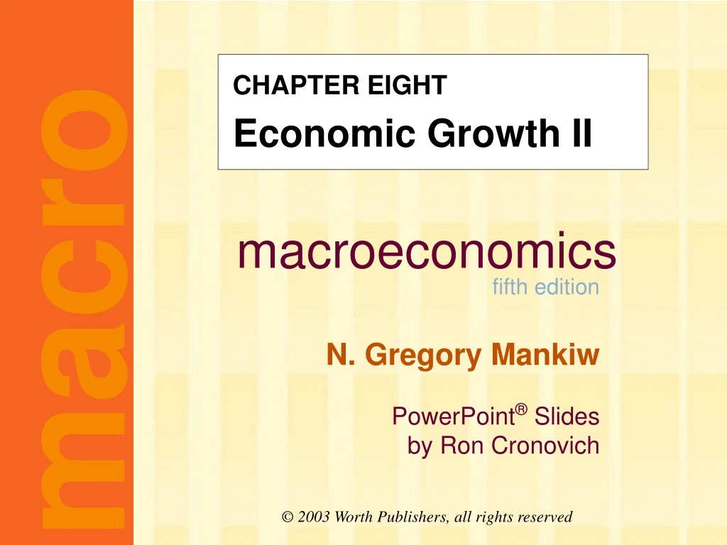 chapter eight economic growth ii