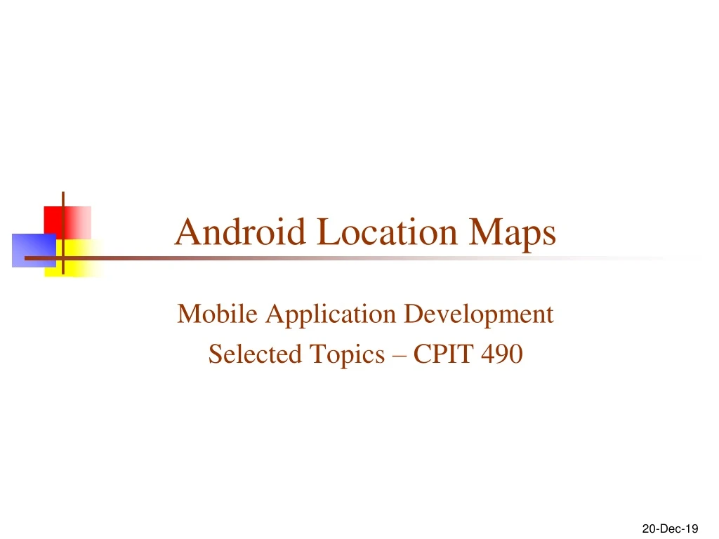 android location maps