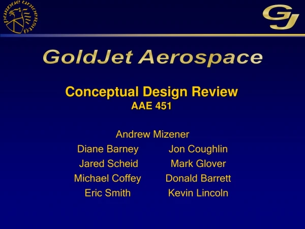 Conceptual Design Review AAE 451