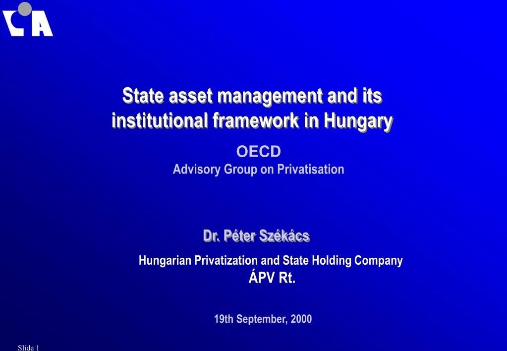 state asset management and its institutional