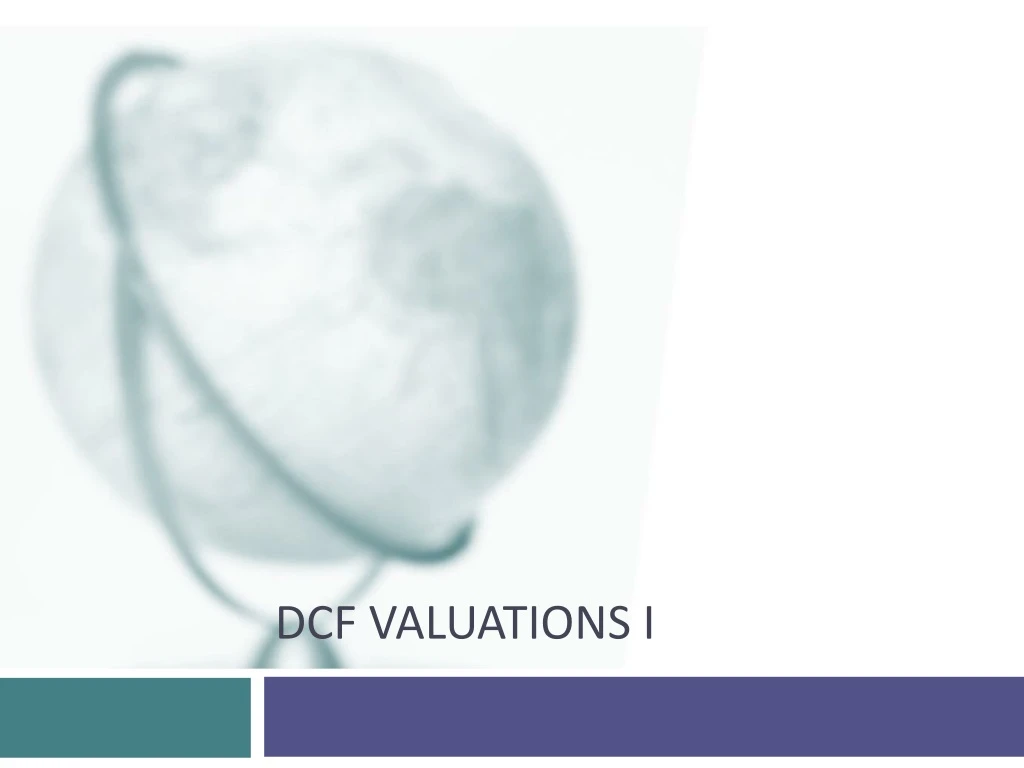 dcf valuations i
