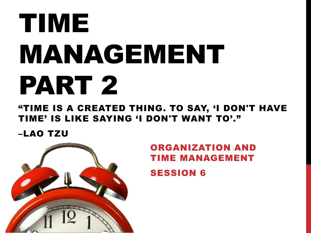 time management part 2