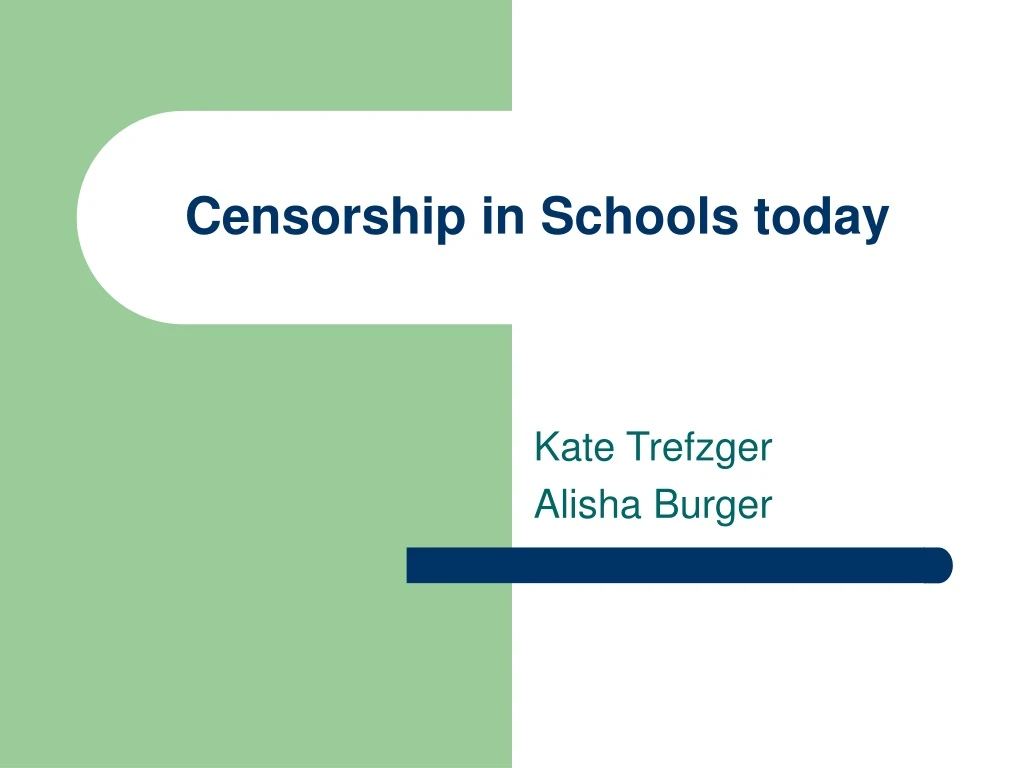 censorship in schools today