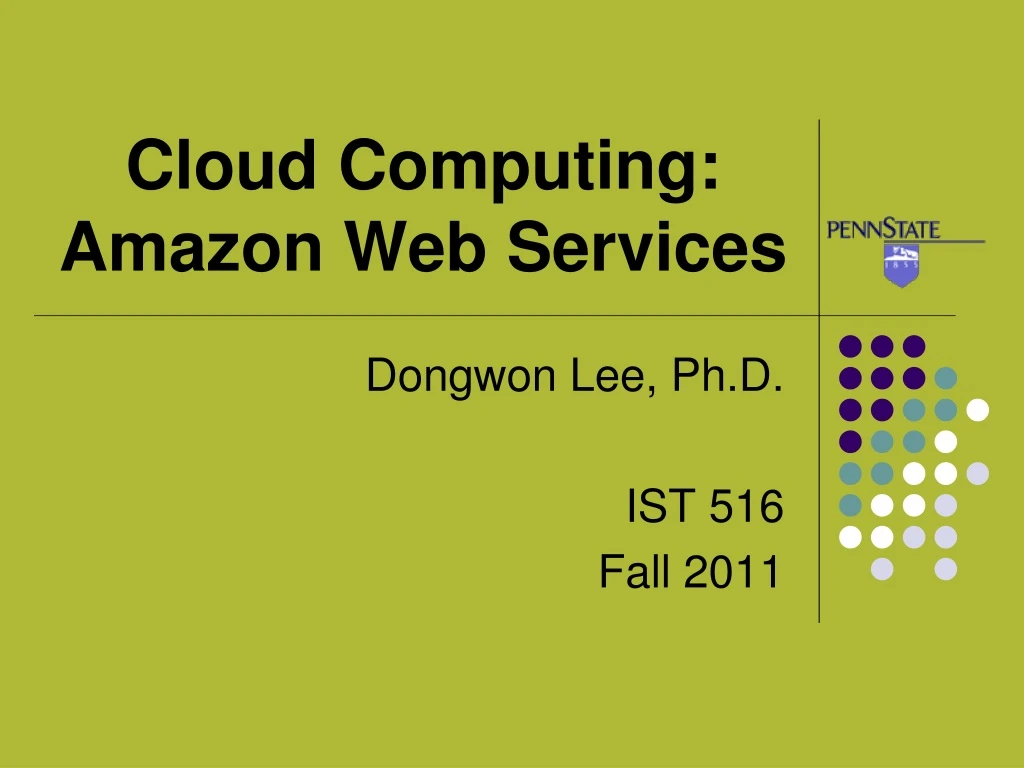cloud computing amazon web services
