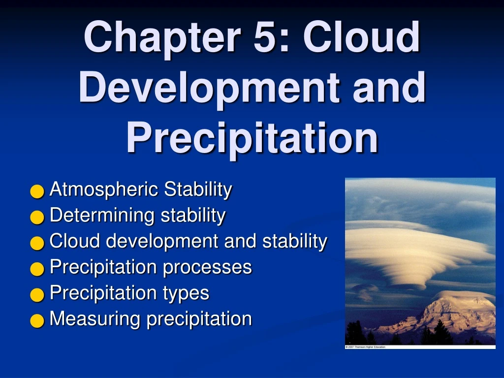 chapter 5 cloud development and precipitation