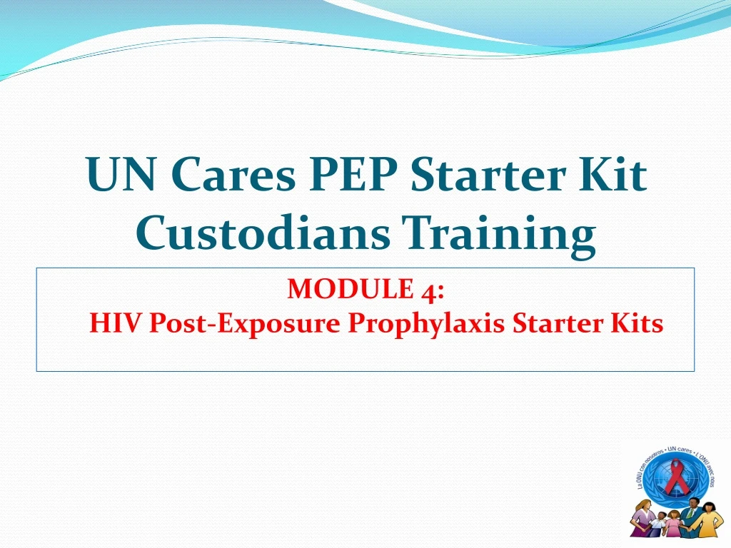 un cares pep starter kit custodians training