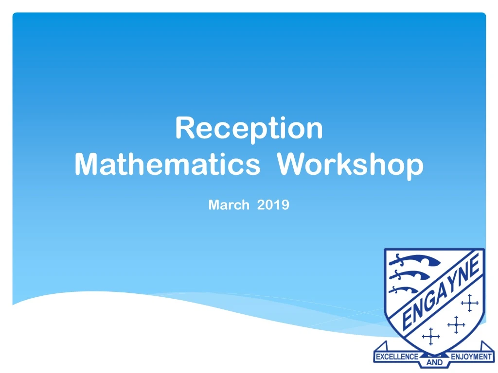 reception mathematics workshop