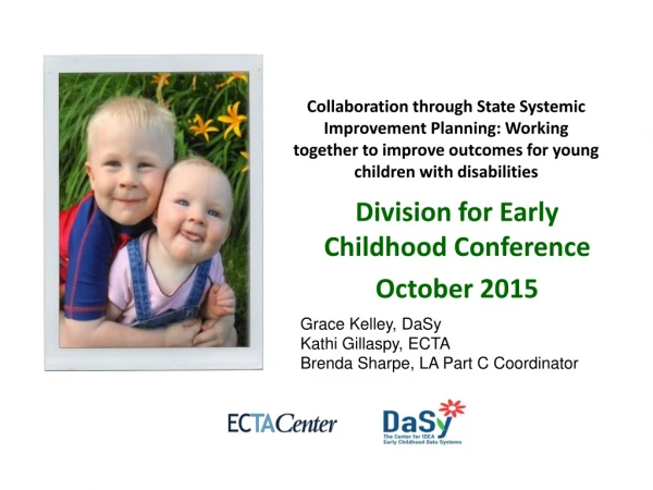 Division for Early Childhood Conference  October 2015