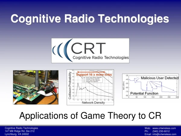 Cognitive Radio Technologies