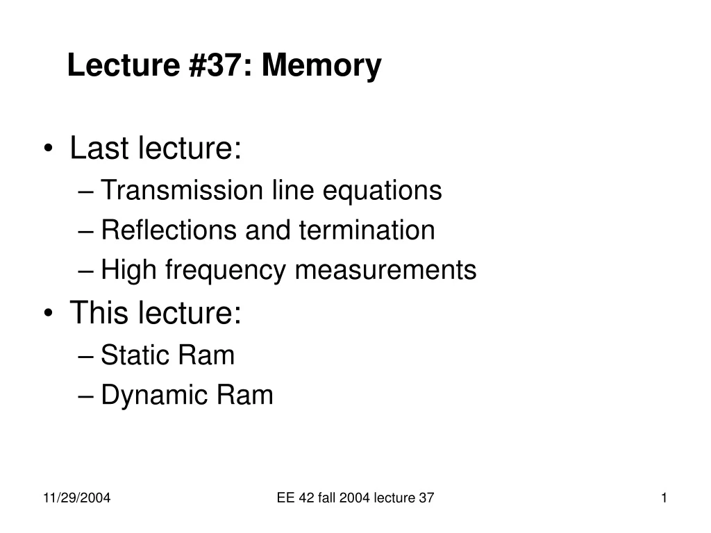 lecture 37 memory