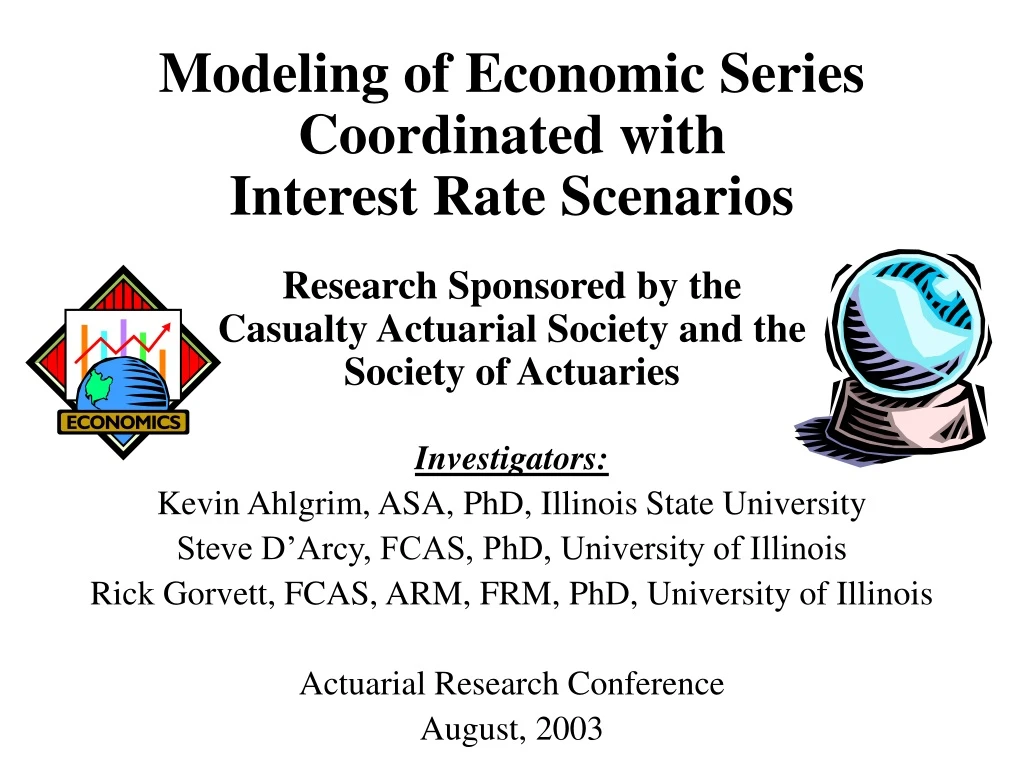 modeling of economic series coordinated with