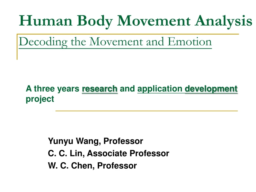 human body movement analysis decoding the movement and emotion