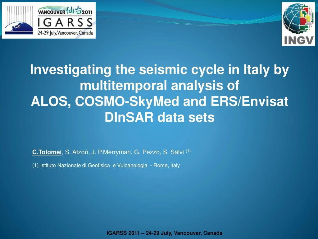 investigating the seismic cycle in italy