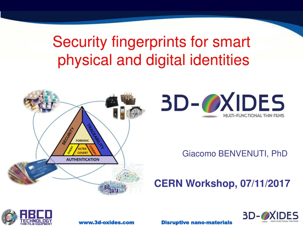 security fingerprints for smart physical