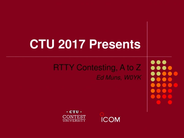 CTU 2017 Presents