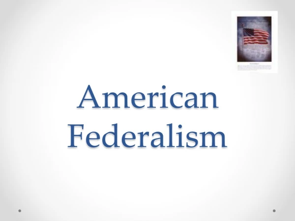 American Federalism