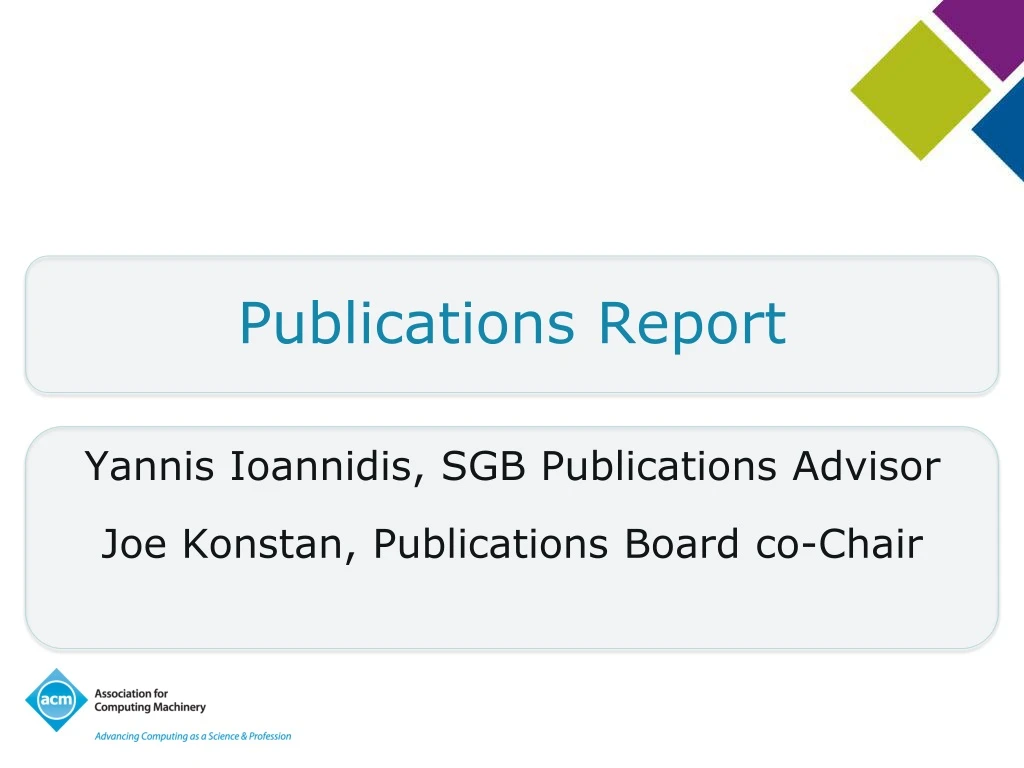 publications report