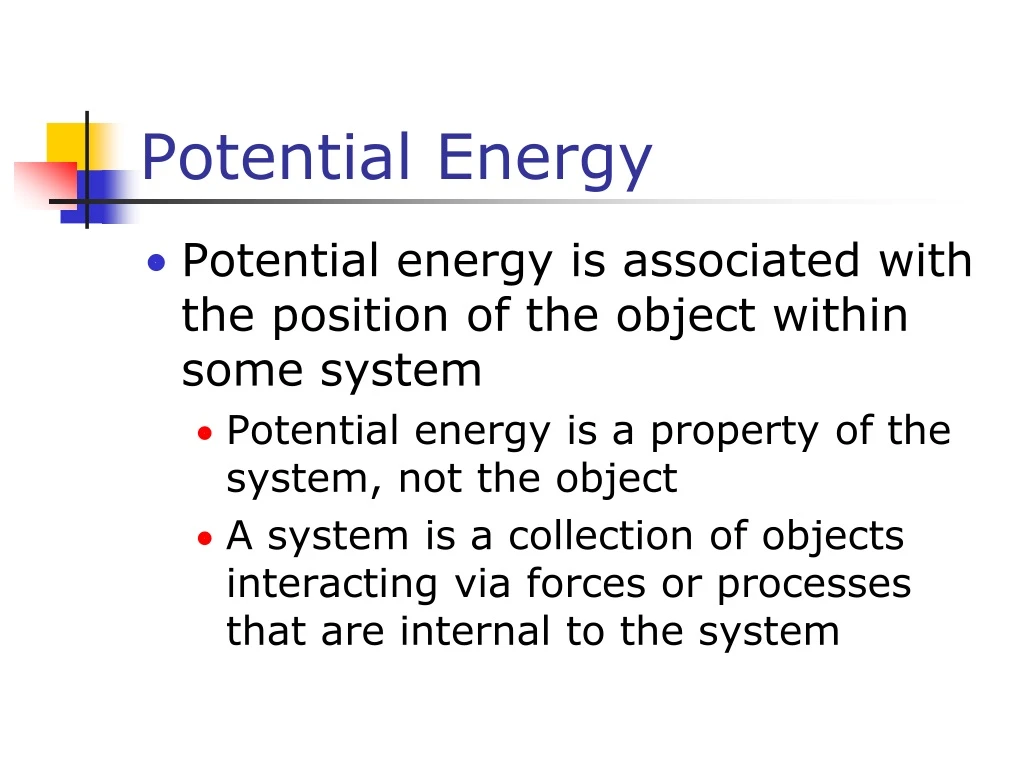 potential energy