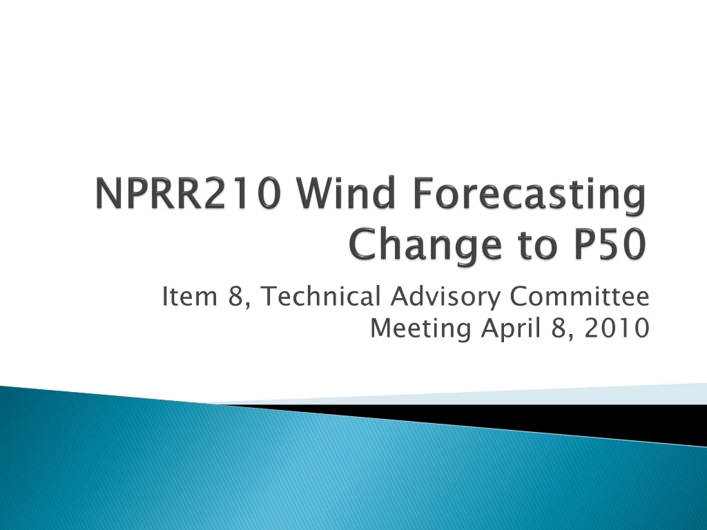 nprr210 wind forecasting change to p50