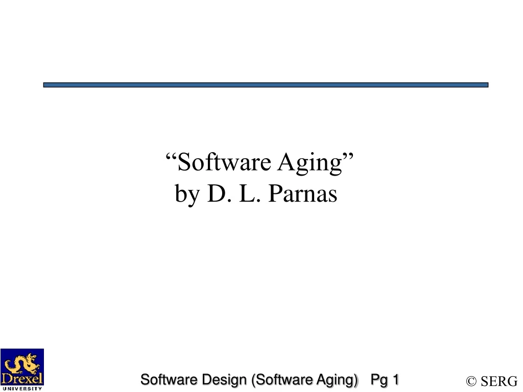 software aging by d l parnas