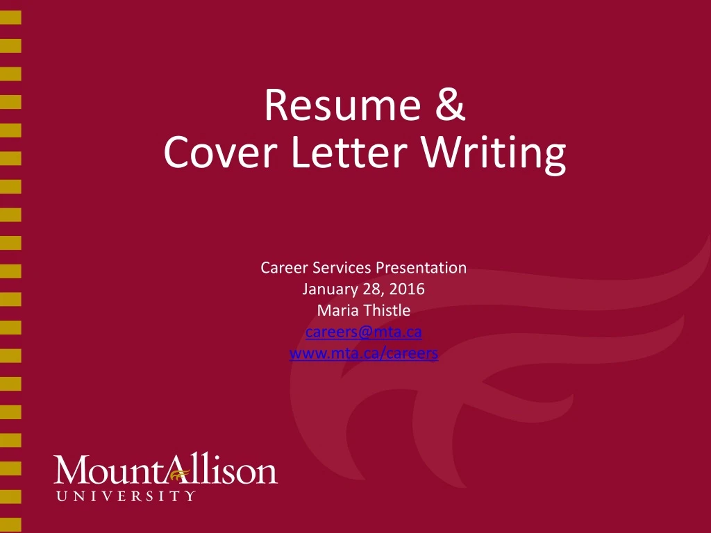 resume cover letter writing