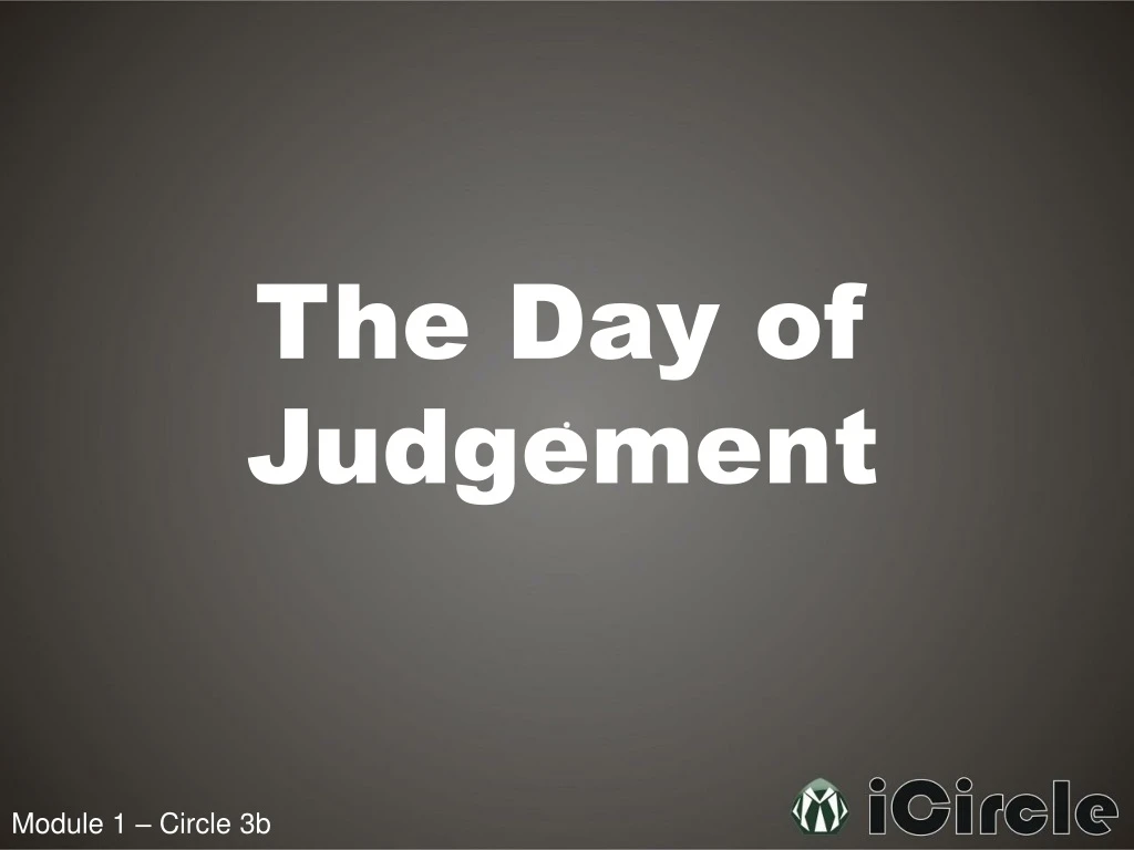 the day of judgement