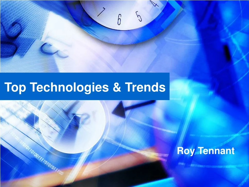top technologies trends