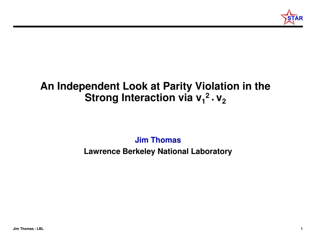 an independent look at parity violation in the strong interaction via v 1 2 v 2