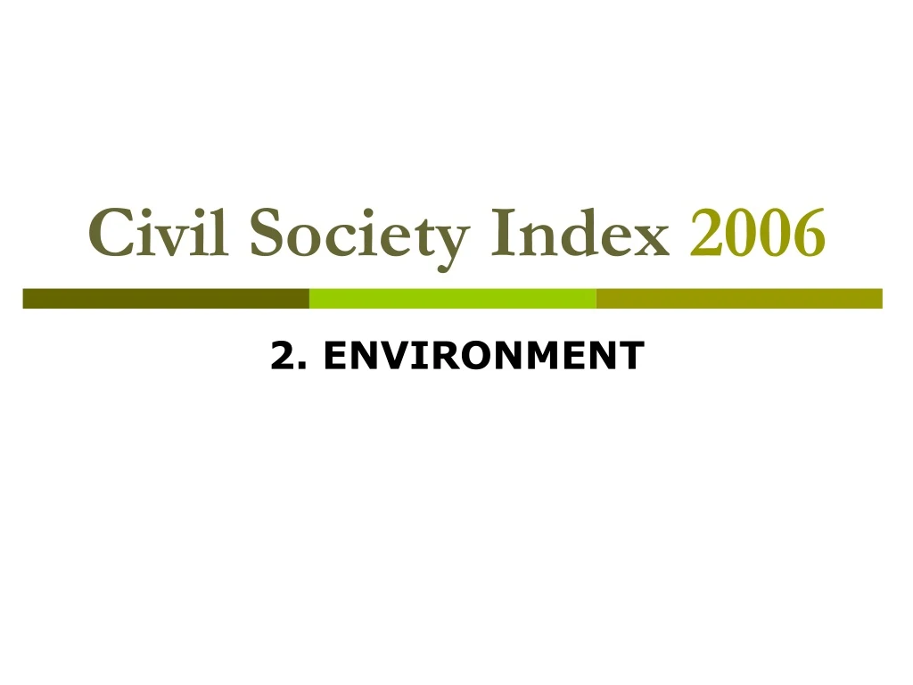 civil society index 2006