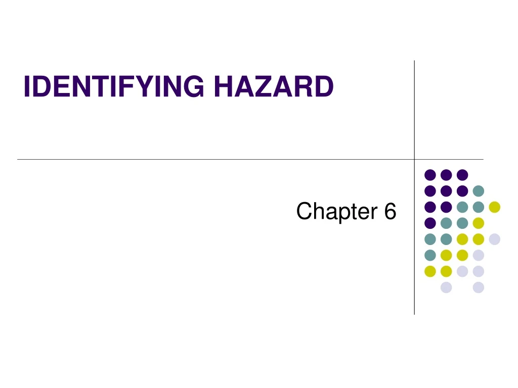 identifying hazard