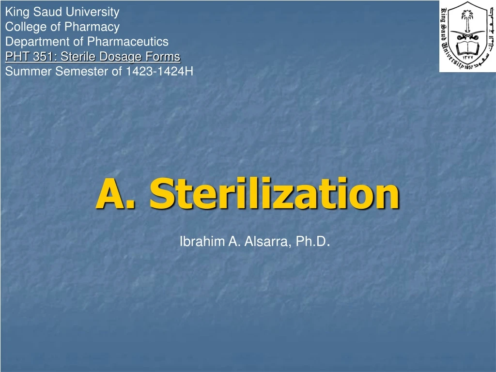 a sterilization