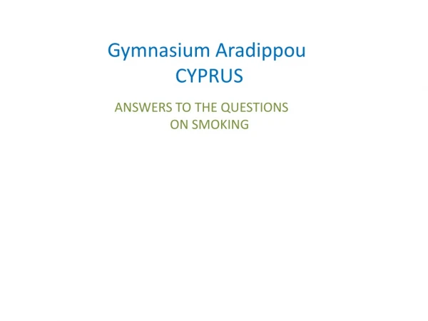 Gymnasium Aradippou  CYPRUS