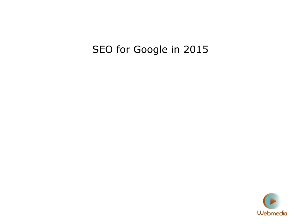 seo for google in 2015