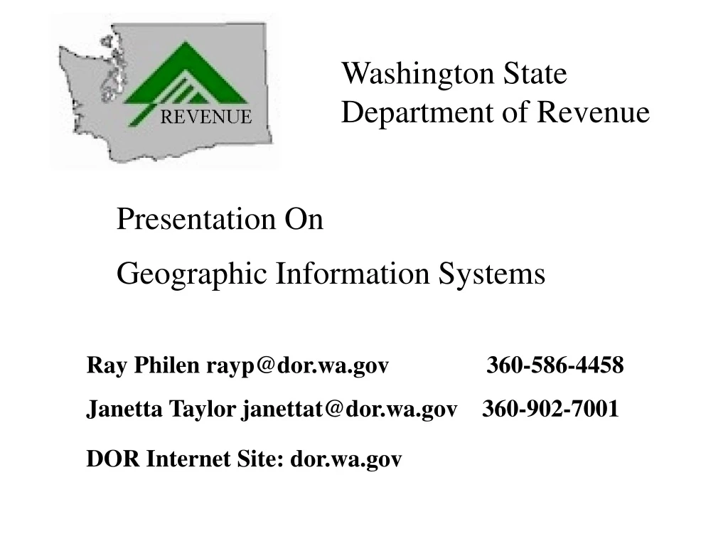 washington state department of revenue