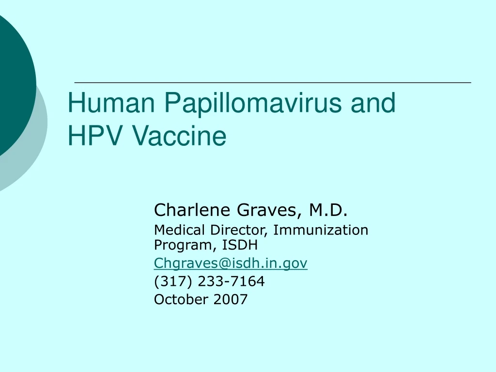 human papillomavirus and hpv vaccine