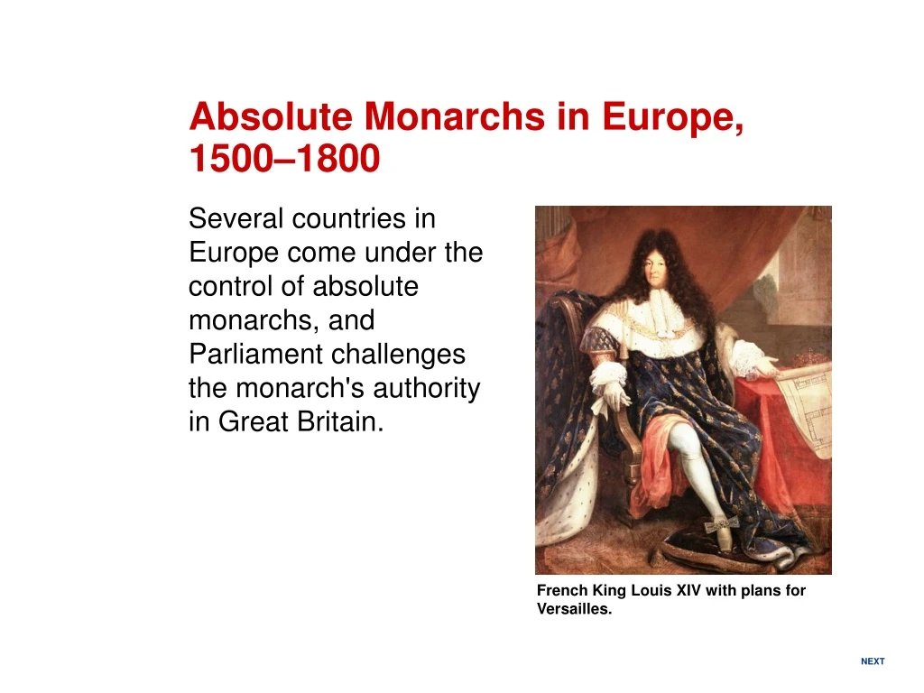 absolute monarchs in europe 1500 1800
