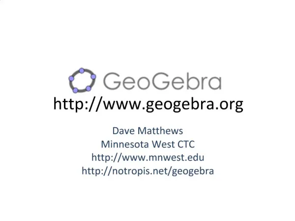 GeoGebra geogebra
