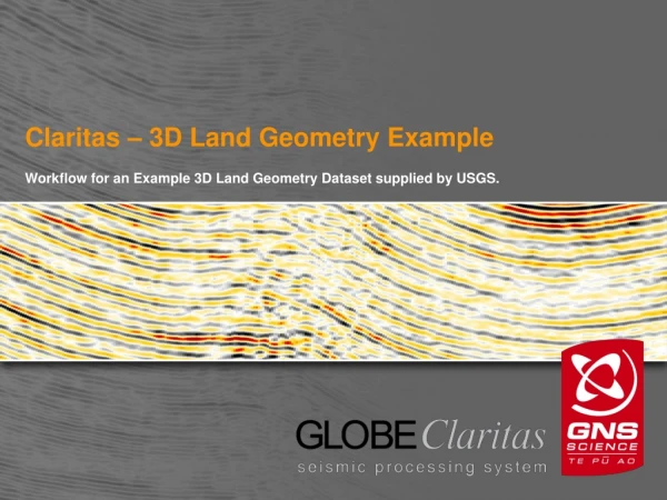 Claritas – 3D Land Geometry Example