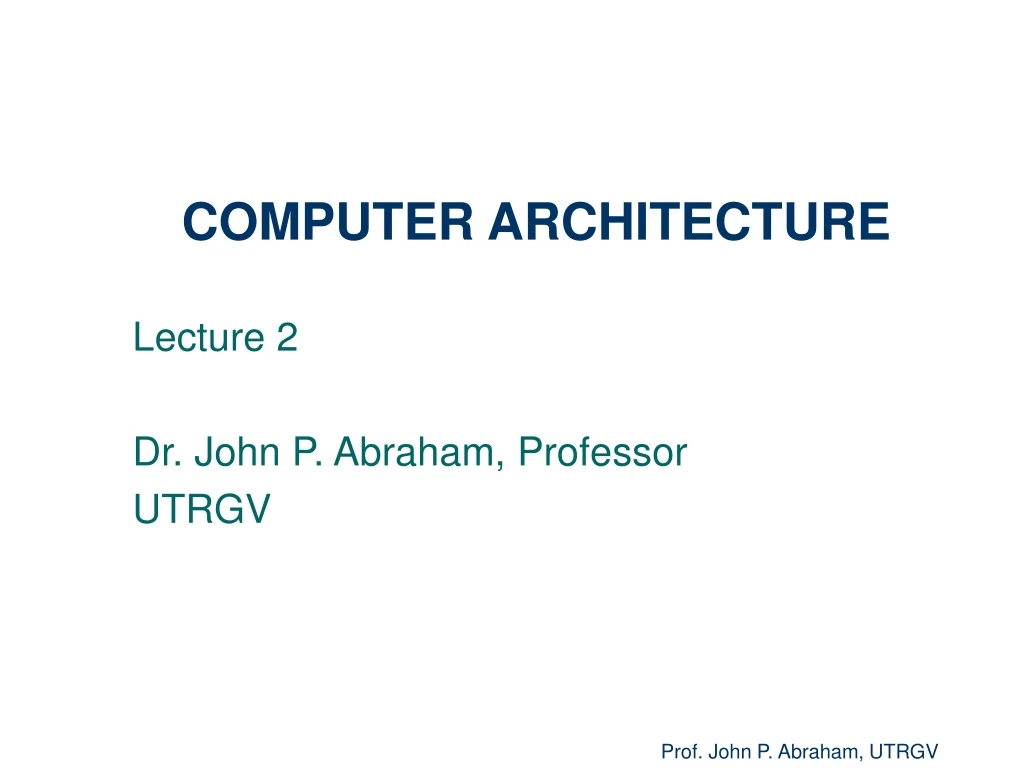 computer architecture