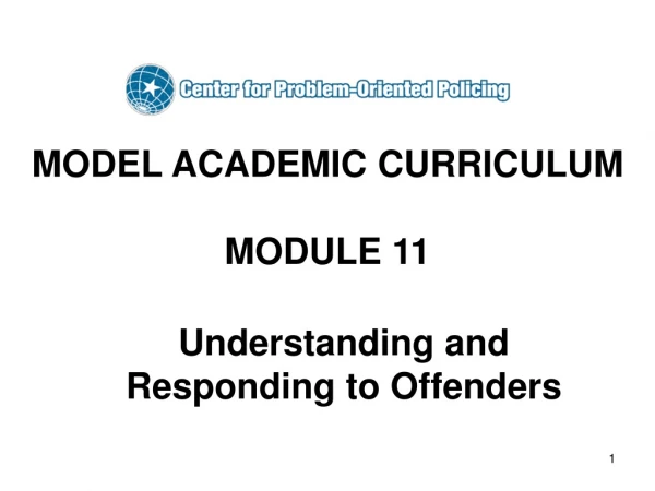 MODEL ACADEMIC CURRICULUM MODULE 11