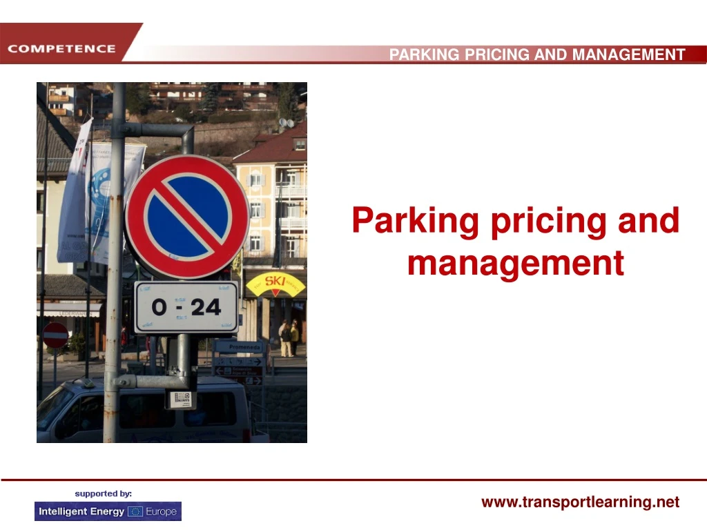 parking pricing and management