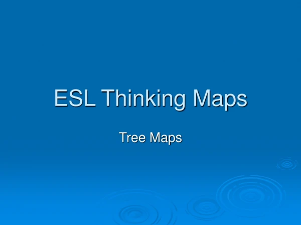 ESL Thinking Maps