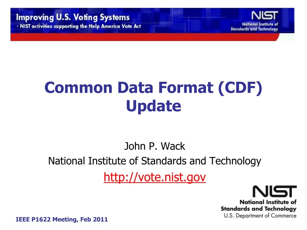 common data format cdf update