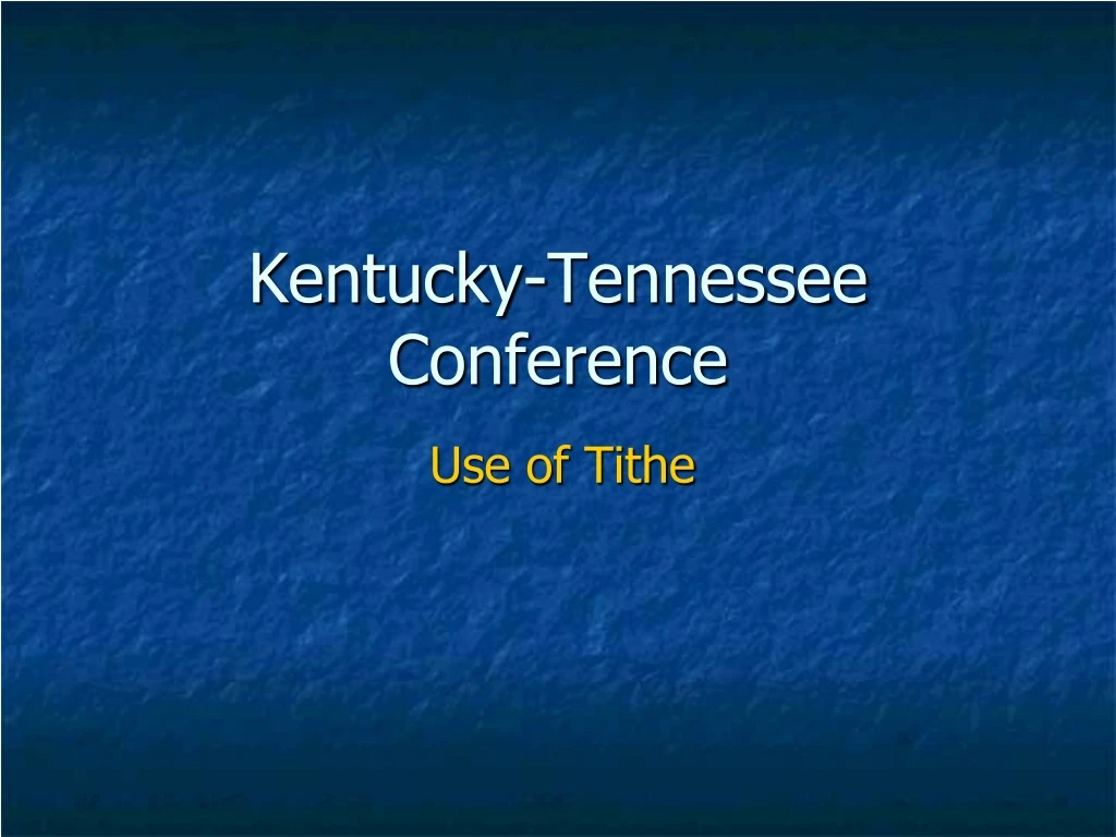 kentucky tennessee conference