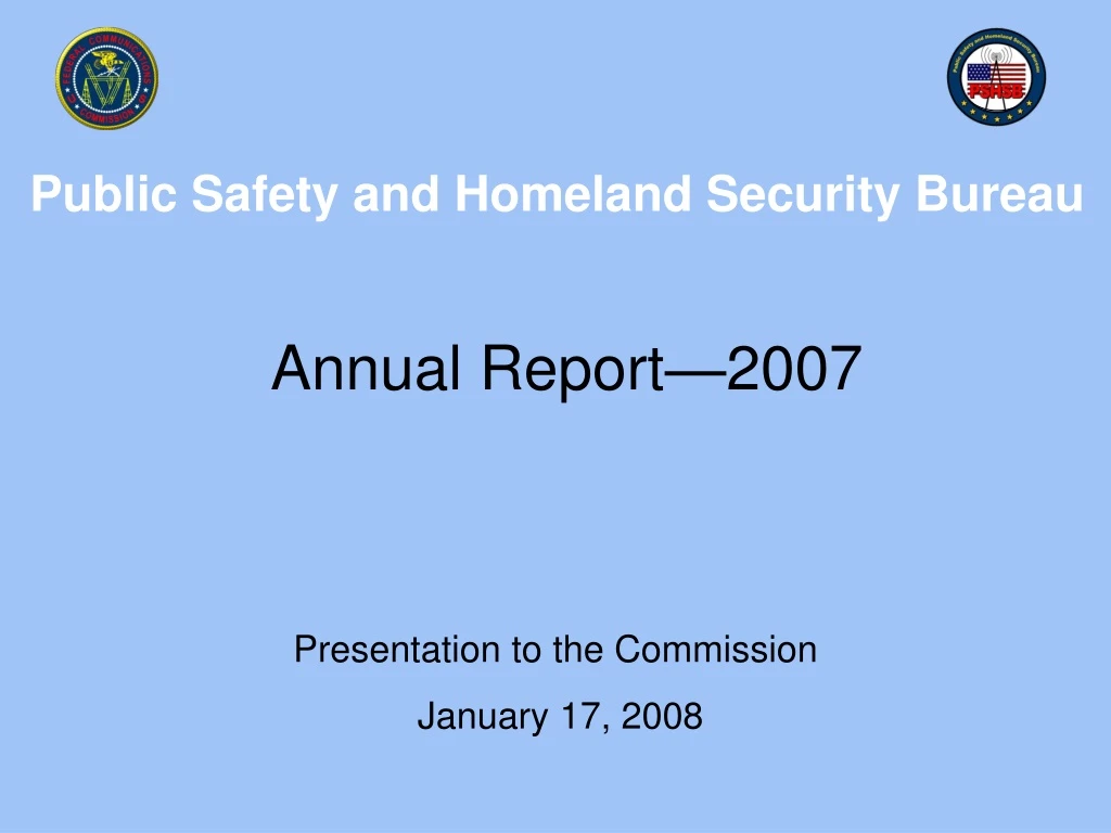 public safety and homeland security bureau