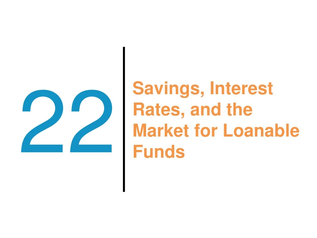savings interest rates and the market for loanable funds