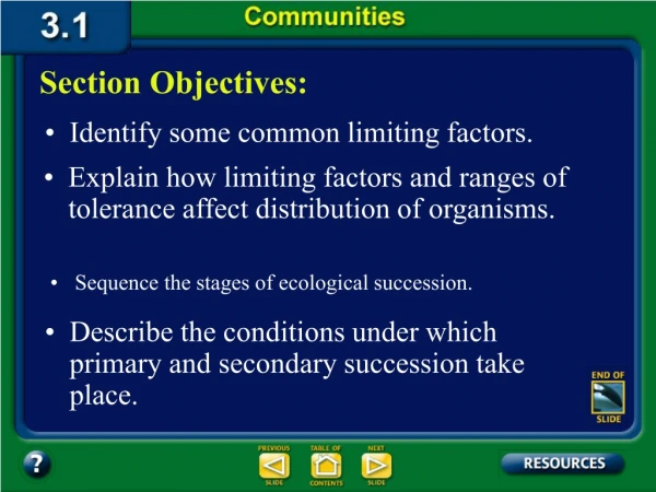 3.1 Section Objectives – page 65