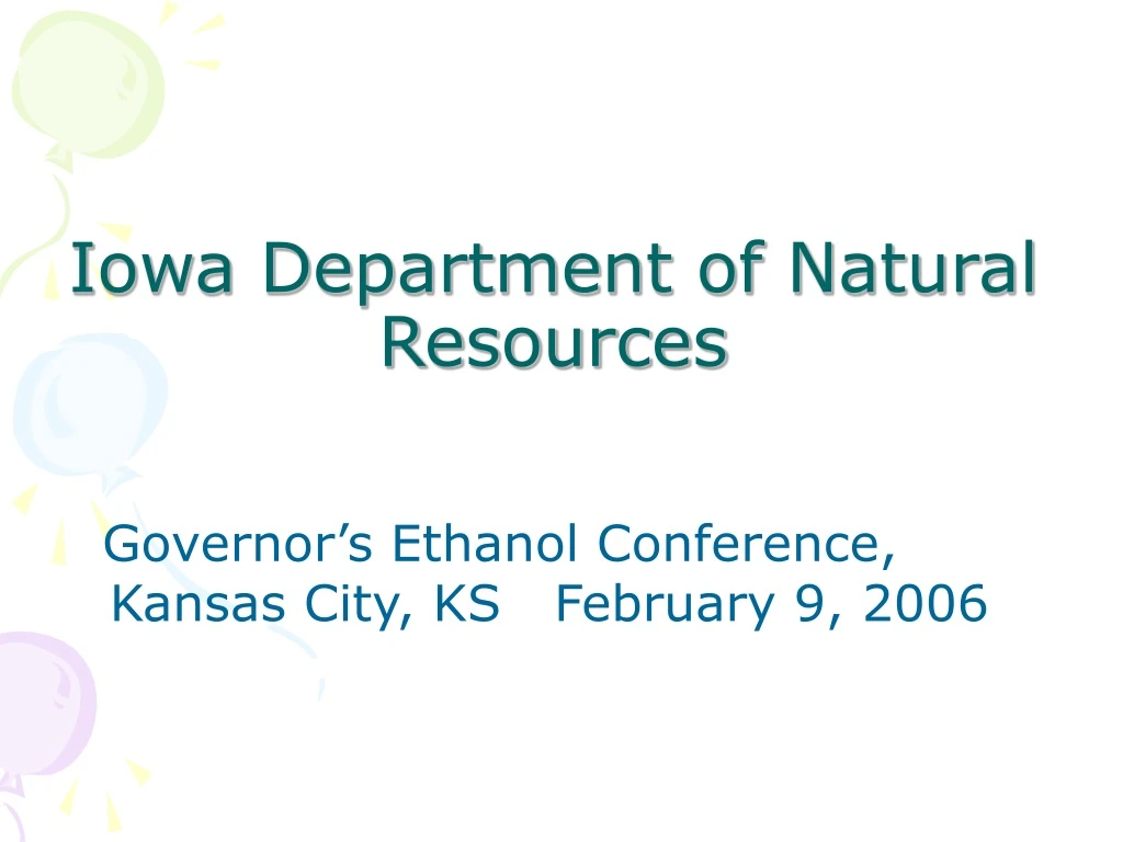 iowa department of natural resources